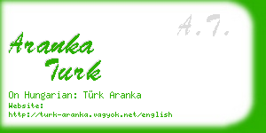aranka turk business card