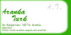 aranka turk business card